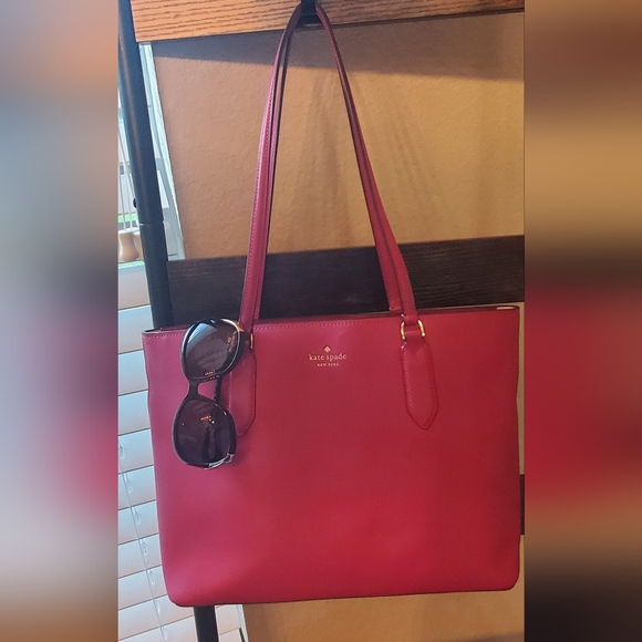 Kate Spade EUC pink leather Tote - Picture 1 of 6